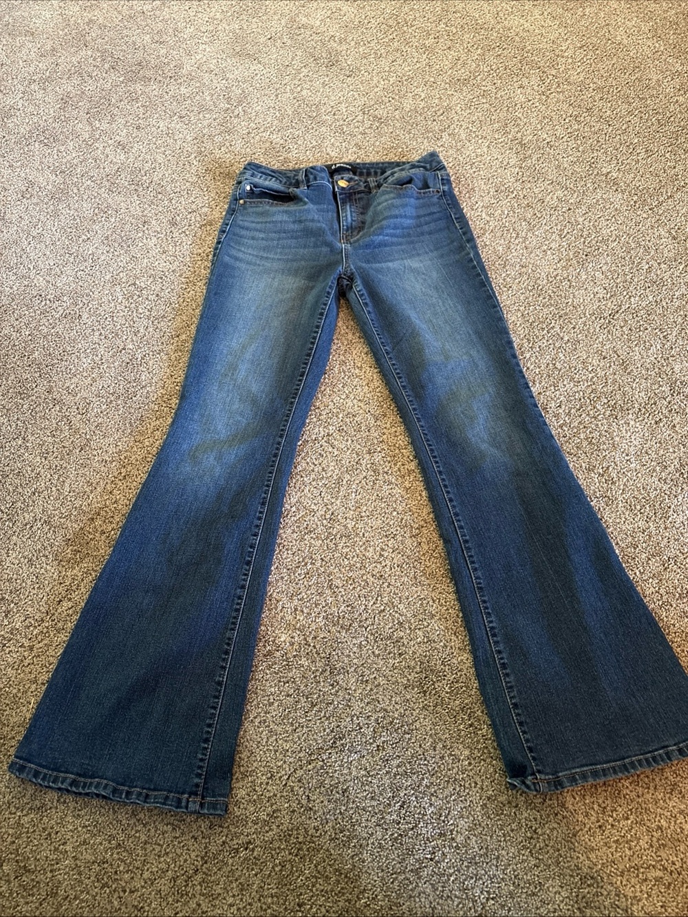 D. Jeans Womens Bootcut Jeans Med Blue High Rise Size 6 30x29” Stretch